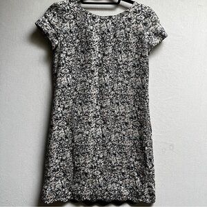 Club Monaco Silk Printed Elegant Women's Cap Sleeves Dress 00
